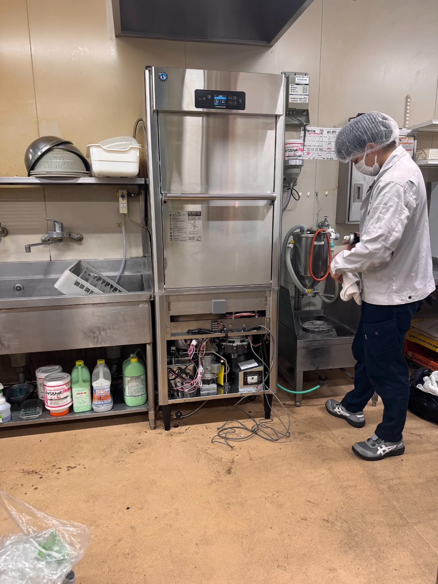 埼玉で食器洗浄機設置時電気工事